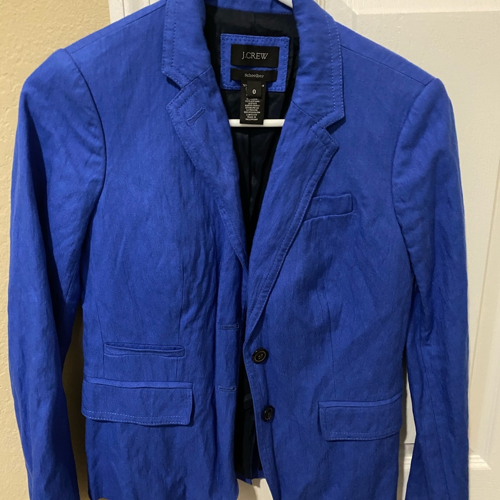 J.crew linen blazer
